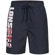 Spodenki damskie - Lonsdale London Męskie szorty Carnkie, navy/red/white, M - miniaturka - grafika 1