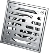 Syfony - Odpływ liniowy kwadratowy ze stali nierdzewnej - duża średnica 110 x 110/150 x 150 mm (wymiary: 110 x 110 mm) - miniaturka - grafika 1