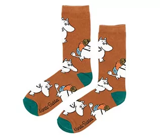 Skarpetki męskie - Moomintroll Adventuring męskie skarpety Moomin Sock, skarpety męskie, brązowy, zielony, 40-45 EU - grafika 1