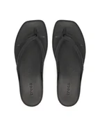 Klapki i japonki damskie - Crocs Japonki Miami Flip 211435 Czarny - miniaturka - grafika 1