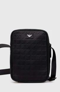 Emporio Armani saszetka skórzana kolor czarny Y4R600 YQ67I - Torby męskie - miniaturka - grafika 1