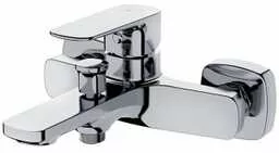 CERSANIT Bateria wannowo-prysznicowa ścienna LARGA chrom S951-377 - Baterie wannowe i prysznicowe - miniaturka - grafika 1