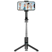Selfie stick - AWEI Selfie Stick X49 czarny/black - miniaturka - grafika 1