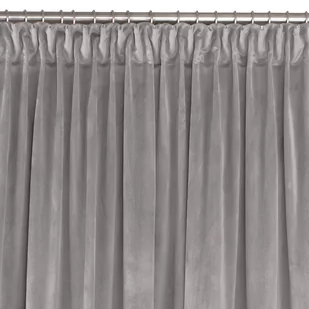 Zasłona VILA kolor szary styl klasyczny taśma smok transparentna 5 cm velvet 265x225 homede - CURT/HOM/VILA/VELVET/PLEAT/D/50/GR - Zasłony - miniaturka - grafika 1