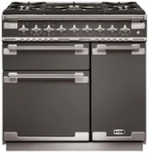 Kuchenki gazowo-elektryczne - Falcon Elise 90 Szary szczotkowany nikiel - miniaturka - grafika 1