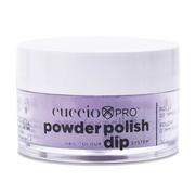 Manicure tytanowy - Cuccio 5599 DIP SYSTEM PUDER Grape Purple 14 g U5599-15 - miniaturka - grafika 1