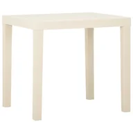 Stoły ogrodowe - vidaXL Lumarko Stolik ogrodowy, biały, 79 x 65 x 72 cm, plastikowy! 315844 - miniaturka - grafika 1