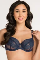 Biustonosze - Biustonosz miękki Gorsenia K876 Aria granatowy - miniaturka - grafika 1