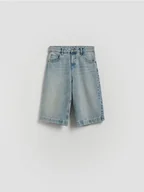 Spodnie i spodenki dla chłopców - Reserved - Jeansowe szorty - niebieski - miniaturka - grafika 1