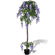 Sztuczne kwiaty - vidaXL vidaXL Sztuczna wisteria 160 cm z doniczką - miniaturka - grafika 1
