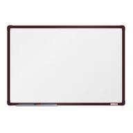 Tablice i flipcharty - boardOK Biała magnetyczna tablica boardOK, 90 x 60 cm, brązowa rama VOK060090-1500 - miniaturka - grafika 1