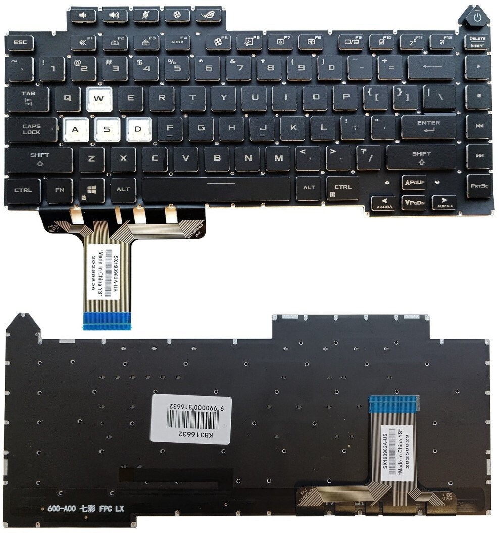 Klawiatura Asus Klawiatura ASUS G15 G513, G513Q, G533 z podświetleniem RGB US