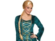 Dodatki do strojów karnawałowych - Peruka blond z warkoczem - 1 szt. - miniaturka - grafika 1