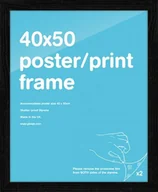 Plakaty - GBeye Czarna rama drewniana 40x50 cm FMMPA1BK - miniaturka - grafika 1