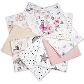 Pasmanteria - Zestaw tkanin na Patchwork 20 szt. 40 x 40 cm - pastelowy/dzieci - miniaturka - grafika 1