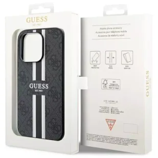 Etui Guess GUHMP14LP4RPSK do iPhone 14 Pro 6.1" hardcase 4G Printed Stripes MagSafe - Etui i futerały do telefonów - miniaturka - grafika 7