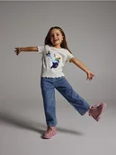 Bluzki dla niemowląt - Reserved - T-shirt z cekinową aplikacją - złamana biel - miniaturka - grafika 1