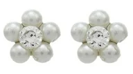 Piercing - Kolczyki Studex System 75 stokrotka z brylantem stainless daisy white pearl 7512-6301 2 szt - miniaturka - grafika 1