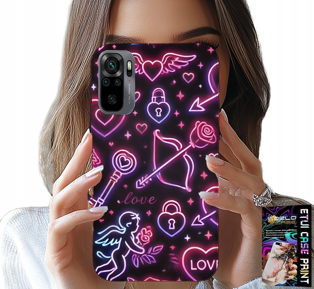 ETUI DO XIAOMI NOTE 10 / 10S - WALENTYNKOWY CASE, ŁUP, KUPIDYN, SERCA