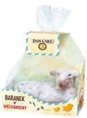 Szybkie dania obiadowe - Dan Cake Baranek Wielkanocny na bazie ciasta biszkoptowo-tłuszczowego posypany cukrem pudrem 400g - miniaturka - grafika 1