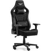 Fotele gamingowe - Fotel GAMVIS Elite 2.0 XL Basic Czarny (białe elementy) - miniaturka - grafika 1