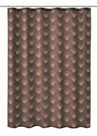 Zasłony prysznicowe - Kleine Wolke Bow Tekstylna Zasłona prysznicowa brązowy 180x200 cm - miniaturka - grafika 1