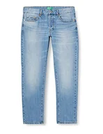 Spodnie męskie - United Colors of Benetton Spodnie męskie 4aw757b88 dżinsy, jasnoniebieski dżins 918, 24, Jasnoniebieski dżins 918, 48 - miniaturka - grafika 1