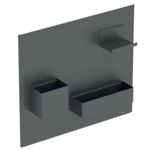 GEBERIT GEBERIT 500.649.JK.2 Tablica magnetyczna Acanto ze schowkami B44.9xH38.8 lava mat - Szafki łazienkowe - miniaturka - grafika 1