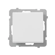 Wyłączniki światła i elektryczne - LEDart jednobiegunowy, Ospel SONATA ŁP-1R/m/00, bez ramki, kolor biały - miniaturka - grafika 1