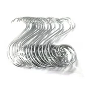 Ozdoby bożonarodzeniowe - Zestaw 12 haczyków ozdobnych 5 cm srebrne/złote - miniaturka - grafika 1