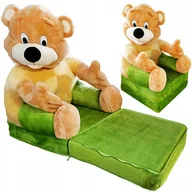 Fotele i krzesła biurowe - FOTEL ZIELONY PUFA PLUSZOWA DISNEY - miniaturka - grafika 1