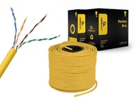 Kable miedziane - Kabel Sieciowy Lan Utp Kat.5e Skrętka Gembird 100m Żółty - miniaturka - grafika 1