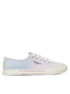 Pepe Jeans Tenisówki Brady Colors W PLS31600 Fioletowy - Trampki damskie - miniaturka - grafika 1