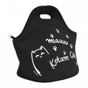 Torebki damskie - 76493 Neoprenowa torba na lunch śniadanie Kitty Love Kotam AMBITION - miniaturka - grafika 1