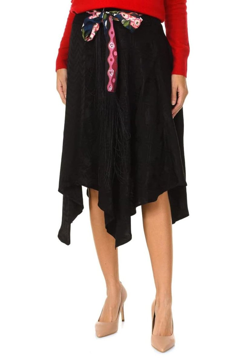 Spódnica damska Desigual Bettany czarna asymetryczna-S