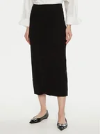 Spódnice - Vero Moda Spódnica jeansowa Medusa 10321775 Czarny Regular Fit - miniaturka - grafika 1