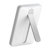 Powerbanki - Powerbank magnetyczny z podstawką ESR Qi2 MagSlim 5000 mAh (biały) - miniaturka - grafika 1