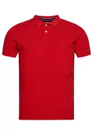 Koszulki męskie - Superdry Męska koszulka polo Vint Destroy, Róż czerwień, L - miniaturka - grafika 1