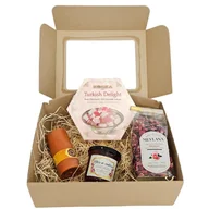 Zestawy upominkowe - Zestaw Prezentowy nr 2 Różana Słodycz Turkish Delight Herbata Różana Świeca - miniaturka - grafika 1