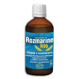 ASEPTA ASEPTA Rozmarine R99 100ml - Olejek z rozmarynu + olejek szałwiowy 21ASEROZ10 - Suplementy naturalne - miniaturka - grafika 1