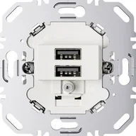 Gniazdka elektryczne - Hager Polo Berker one.platform Mechanizm gniazda USB ładowania 3.0 A 230 V biały mat - miniaturka - grafika 1