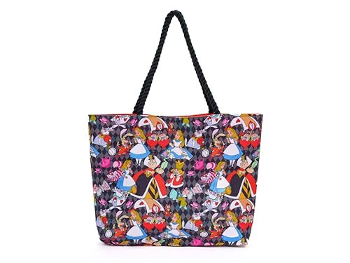Disney Torba na ramię Alicja w Krainie Czarów Królowa Serca Kot z Cheshire Szalony Kapelusznik Torba z Nadrukiem, Alicja w Krainie Czarów