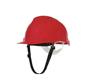 Kask hełm ochronny BRATEK 3 budowlany pasek RED - Odzież robocza - miniaturka - grafika 1