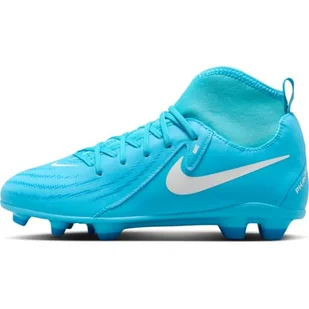 Nike Jr Phantom Luna II Club Fg/MG, buty piłkarskie unisex dla dzieci i młodzieży, Niebieskie białe, 38 EU - Piłka nożna - miniaturka - grafika 1