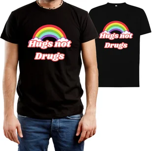 T-SHIRT MĘSKI PREZENT ABSTYNENT NADRUK ŚMIESZNA KOSZULKA CZARNA R-XS A424 - Koszulki męskie - miniaturka - grafika 1