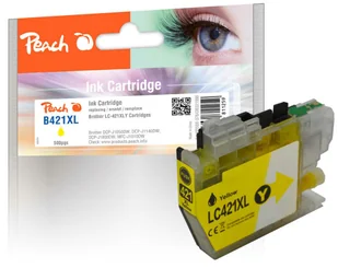 Peach PI500-376 nabój z tuszem 1 szt. Zamiennik Wysoka (XL) wydajność Żółty - Tusze zamienniki - miniaturka - grafika 1