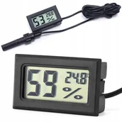 Termometry domowe - Termometr Higrometr Elektroniczny Sonda Wilgotność - miniaturka - grafika 1