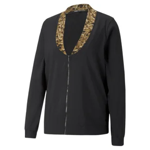 Kurtka treningowa damska Puma SAFARI GLAM czarna 52223401 - Kurtki damskie - miniaturka - grafika 1