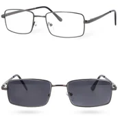 Okulary korekcyjne, oprawki, szkła - Okulary korekcyjne FOTOCHROMOWE plusy fotochromowe LumiVision GUN +4 - miniaturka - grafika 1