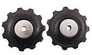 SHIMANO Kółka przerzutki Deore RD-M593/RD-M610/RD-M615 czarny Y5VW98100 - Części rowerowe - miniaturka - grafika 1